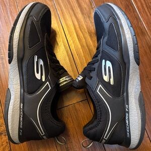 Skechers Mens Burst TR 52610 Black Running Shoes Sneakers Size 10.5